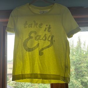 Anthro “take it easy” shirt